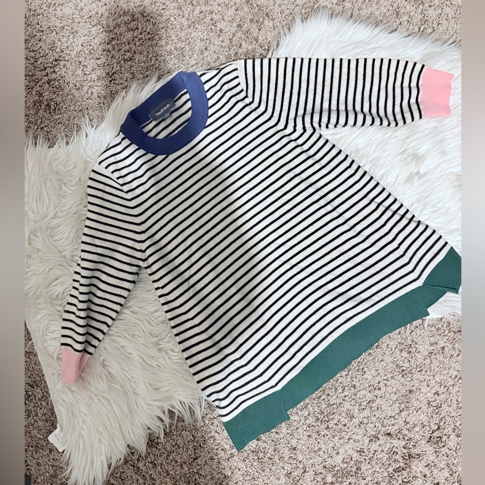 ModCloth Striped Color Block Sweater